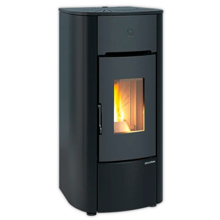 Extraflame beluefteter Pelletofen ANGELICA Schwarz | Klimaworld.com