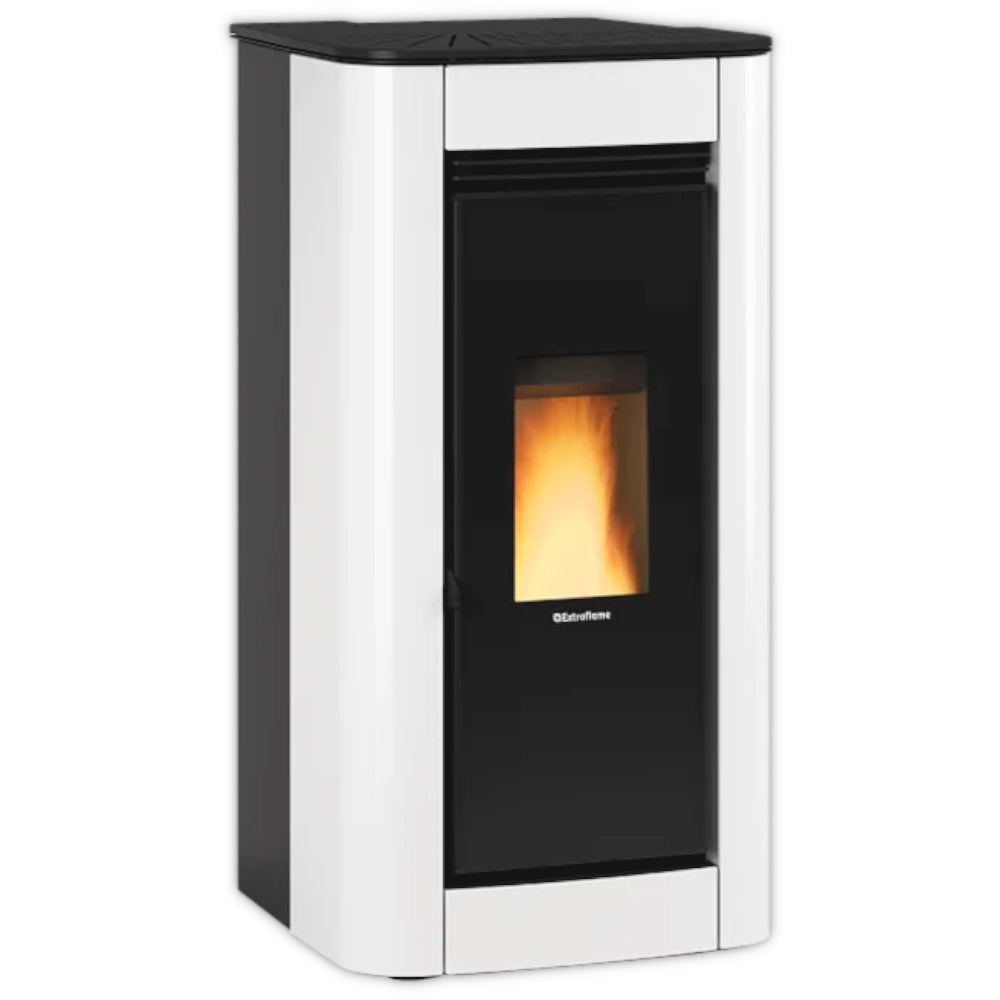 Extraflame belüfteter Pelletofen ILARY TOP Weiß | Klimaworld.com