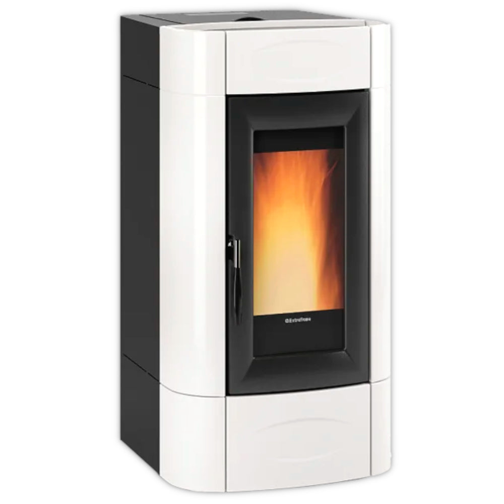 Extraflame belüfteter Pelletofen ISIDORA IDRO H16 5.0 Weiss | Klimaworld.com