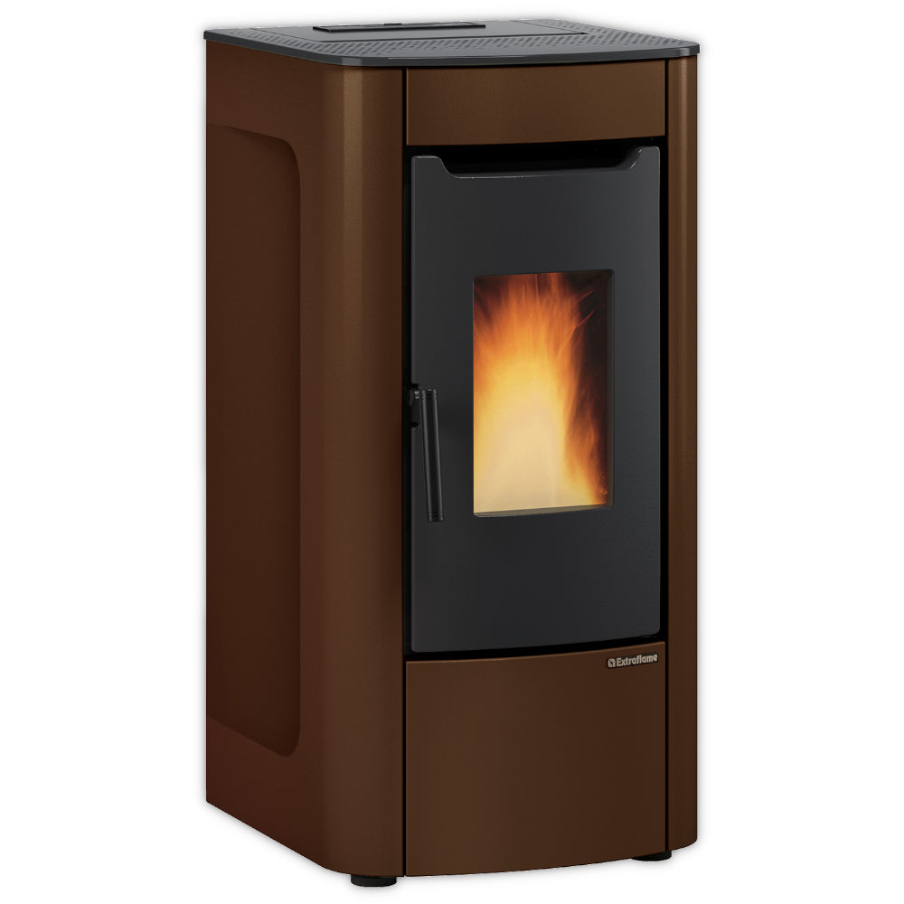 Extraflame beluefteter Pelletofen SABRY 5.0 EVO Bronze | Klimaworld.com