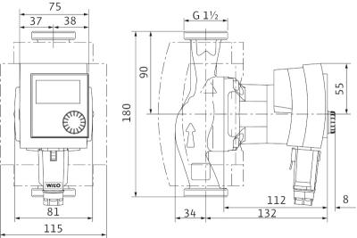 WILO Stratos PICO 25 1-6 180mm