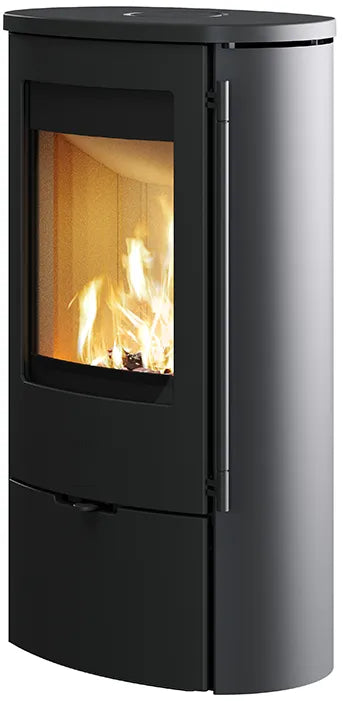 Lotus | Kaminofen Jubilee 25 | Stahlkorpus schwarz | 6 kW