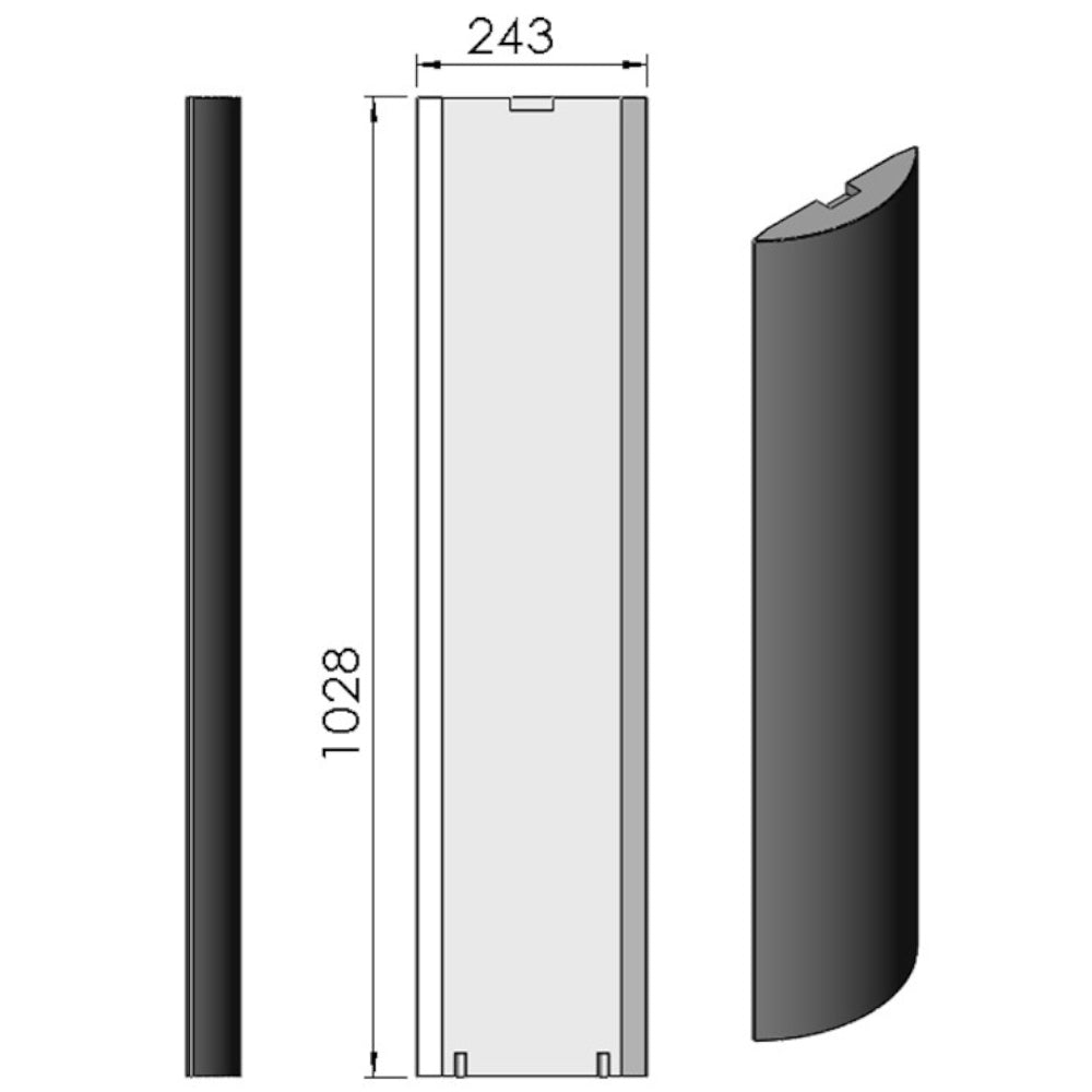 TermaTech | Specksteinseite für Kaminöfen TT20RS/TT21RS/TT22HS
