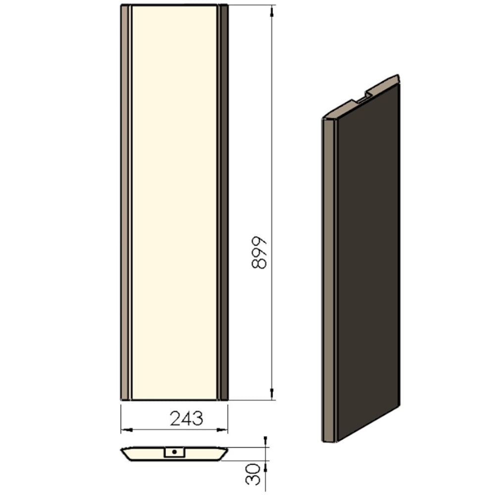 TermaTech | Specksteinseite für Kaminofen TT22S
