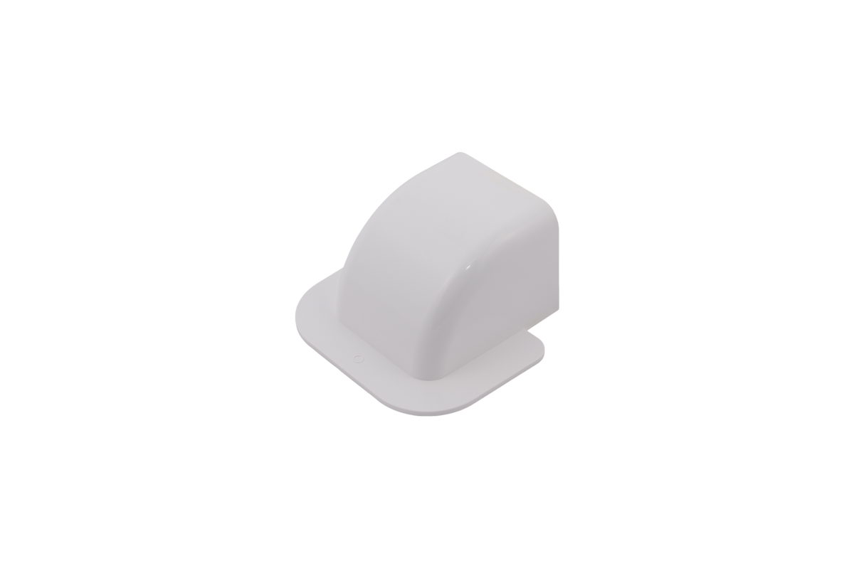 Bogenwandanschluss| für Installationskanal | Canalsplit 12 | reinweiß | www.klimaworld.com