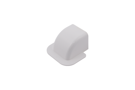 Bogenwandanschluss| für Installationskanal | Canalsplit 12 | reinweiß | www.klimaworld.com