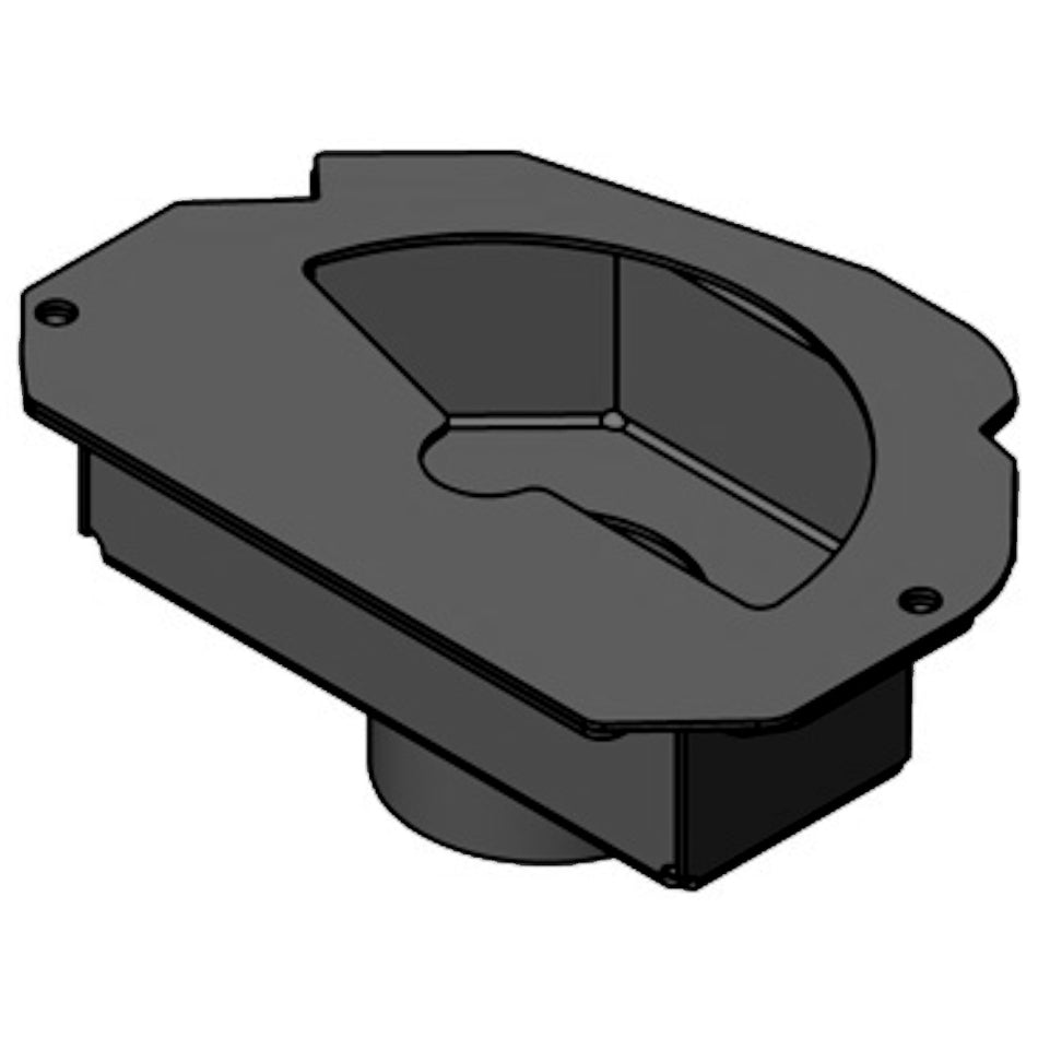 TermaTech | Frischluftstutzen für Kaminöfen TT10/TT20/TT21/TT23 | schwarz