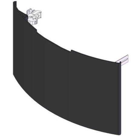 TermaTech | Holzfachtür für Kaminöfen TT80/TT80S | Schwarz
