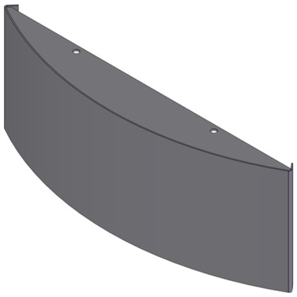 TermaTech | Stahl-Frontblende für Kaminöfen TT80/TT80S | Grau