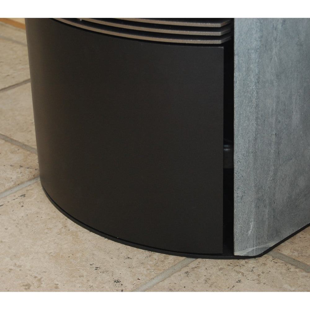 TermaTech | Holzfachtür für Kaminofen TT20RS | Schwarz