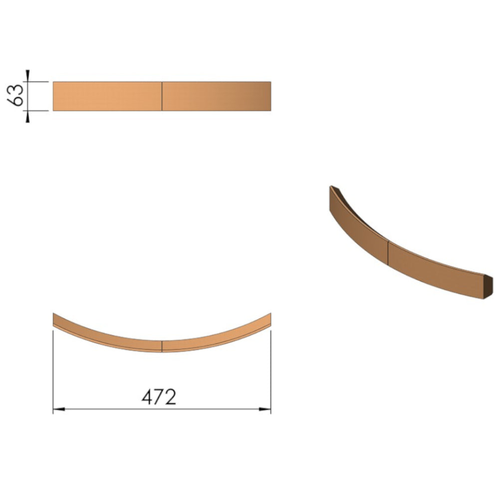 TermaTech | Vermiculite Vorderteile für Kaminofen TT22