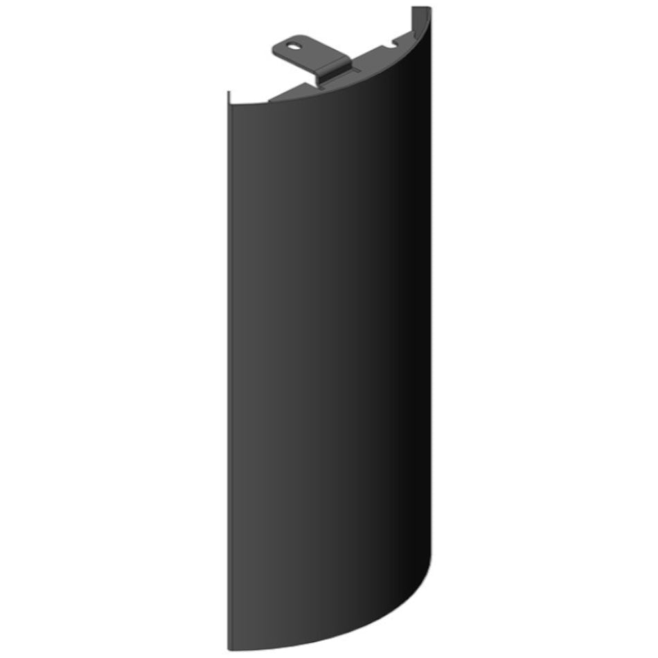 TermaTech | Stahlseite links für Kaminofen TT22RP | Schwarz
