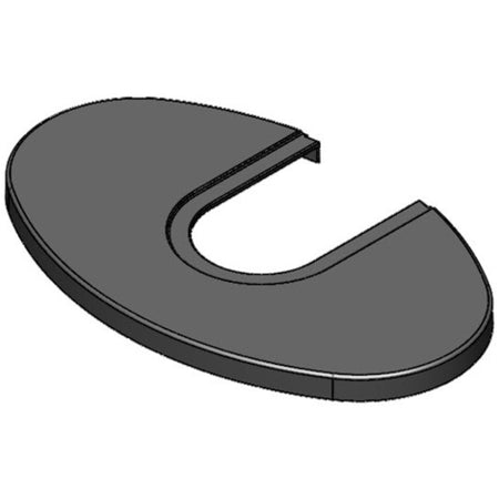 TermaTech | Stahl-Topplatte für Kaminöfen TT22R/TT22H/TTRP| Schwarz