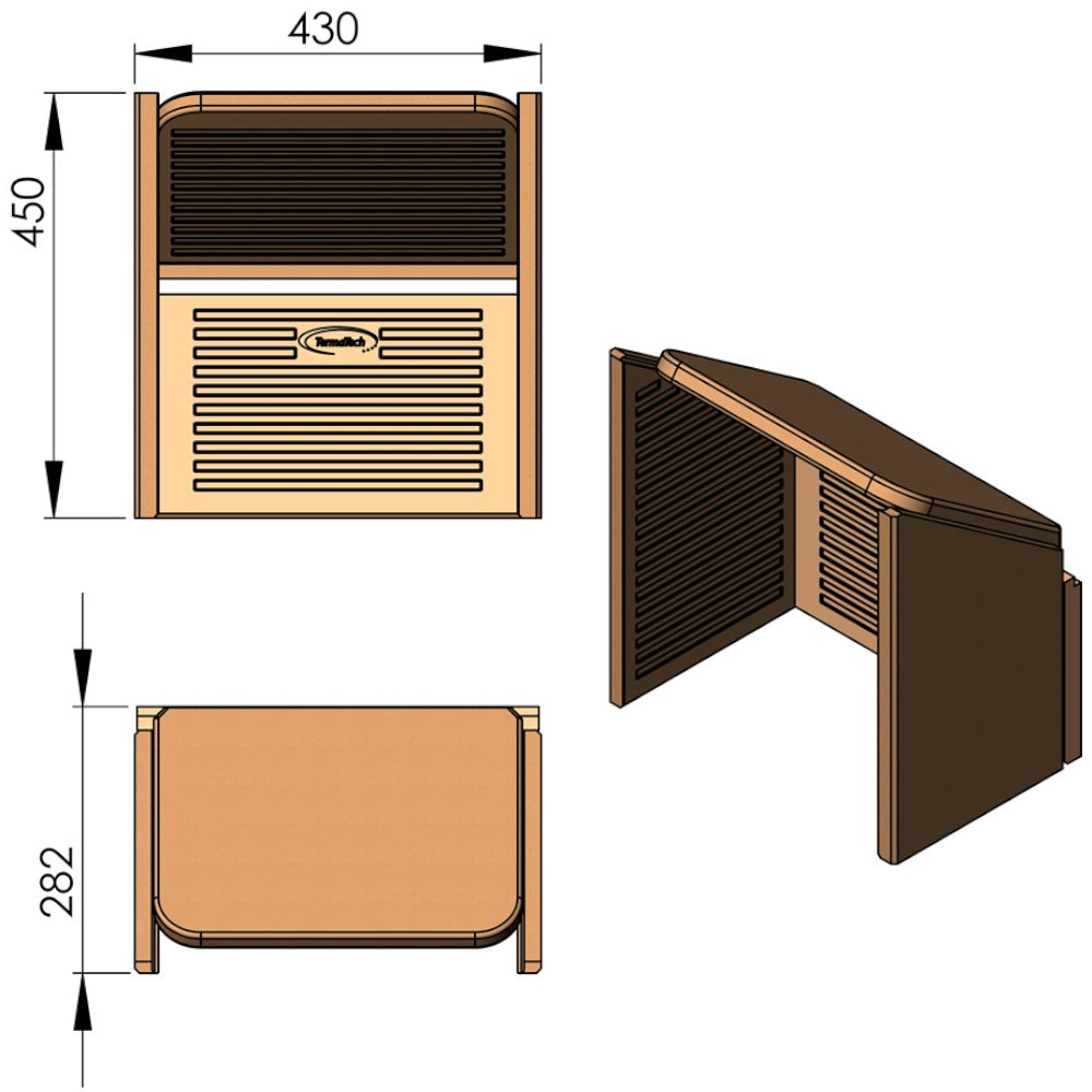 TermaTech | Vermiculite-Set komplett für Kaminofen TT60