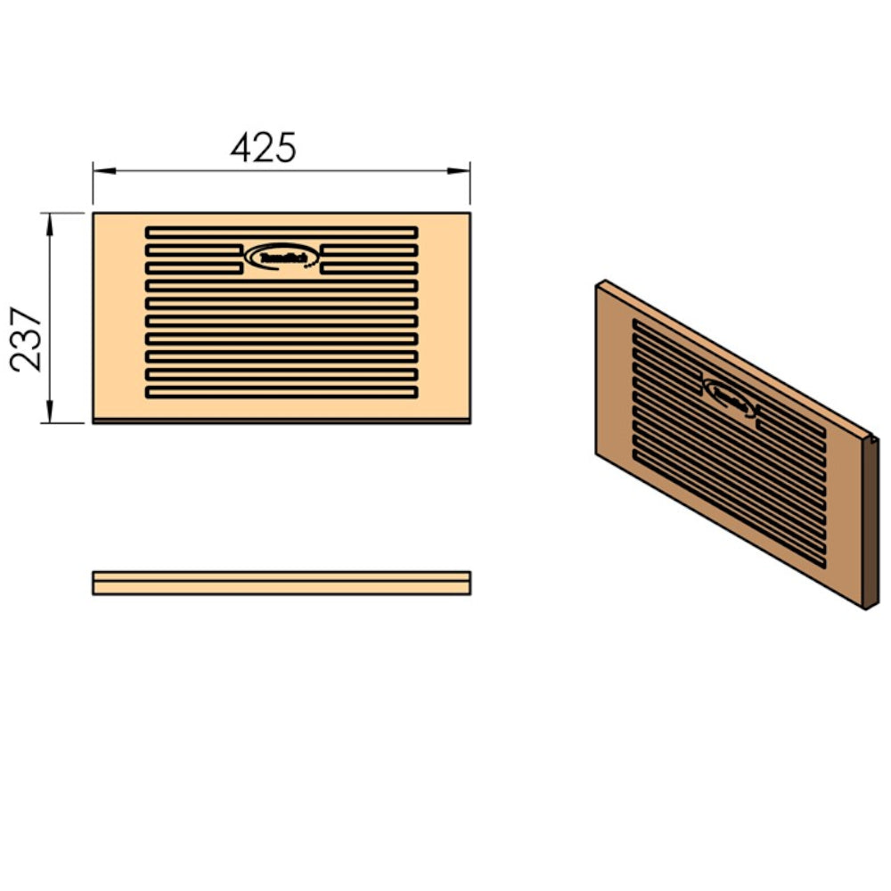 TermaTech | Vermiculite Rückwand für Kaminofen TT60