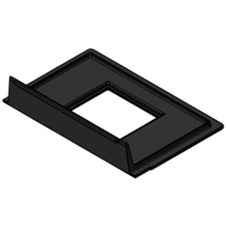 TermaTech | Gussboden ohne Rost für Kaminofen TT60 | Schwarz
