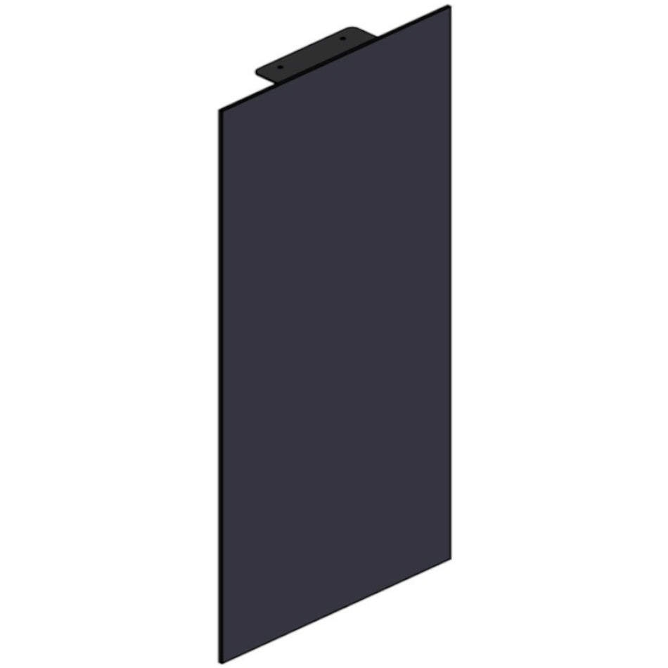 TermaTech | Stahlseite für Kaminofen TT60 | Schwarz