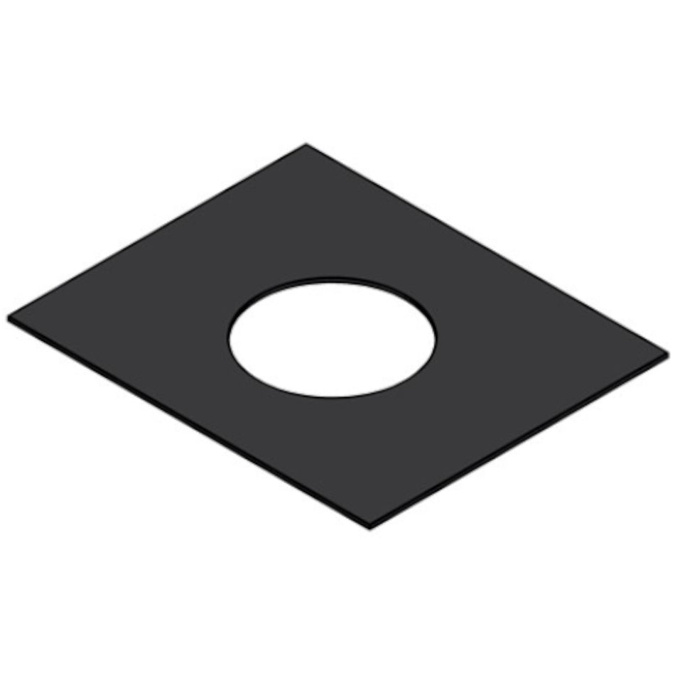 TermaTech | Guss-Topplatte für Kaminofen TT60 | Schwarz