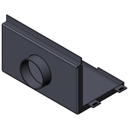 TermaTech | Frischluftstutzen nach hinten für Kaminofen TT60 | Ø 80 