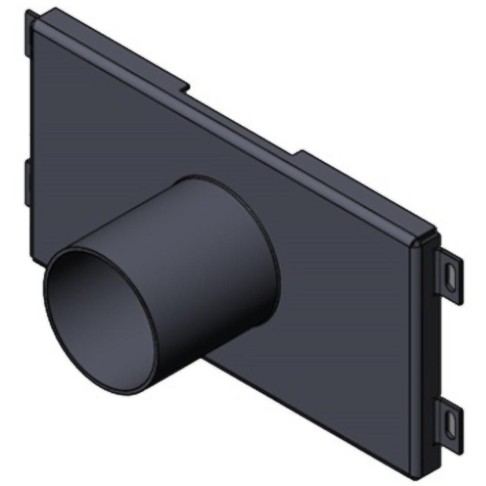 TermaTech | Frischluftstutzen nach unten für Kaminofen TT60 | Ø 80 
