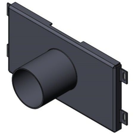 TermaTech | Frischluftstutzen nach unten für Kaminofen TT60 | Ø 80 