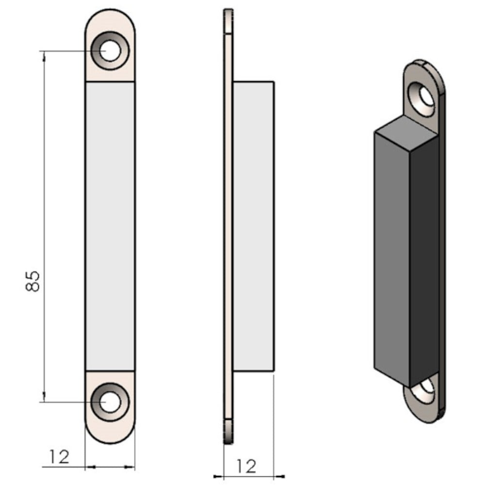 TermaTech | Tür-Magnet für Kaminöfen TT21/TT30/TT80 | 2 Stück