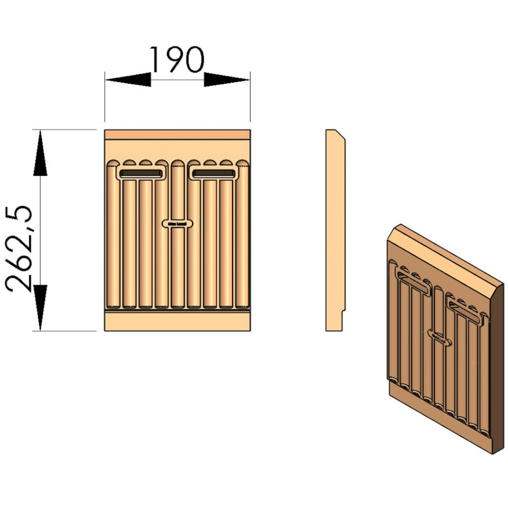 TermaTech | Vermiculite Rückwand für Kaminofen TT30