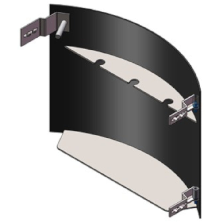 TermaTech | Holzfachtür für Kaminöfen TT21R/TT21RS | Schwarz