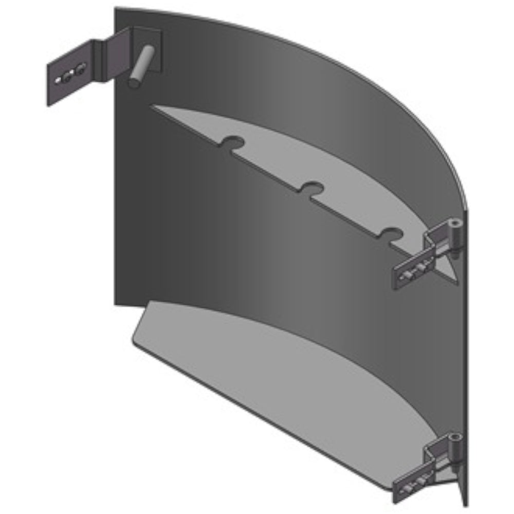 TermaTech | Holzfachtür für Kaminöfen TT21R/TT21RS | Grau