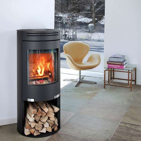 Kaminofen | Aduro 1.4 | Stahl | mit Holzfach | 6kW