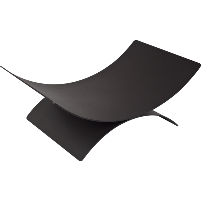 Kratki Kaminholzständer / Holzhalter innen | U-Form | schwarz ➔ www.klimaworld.com