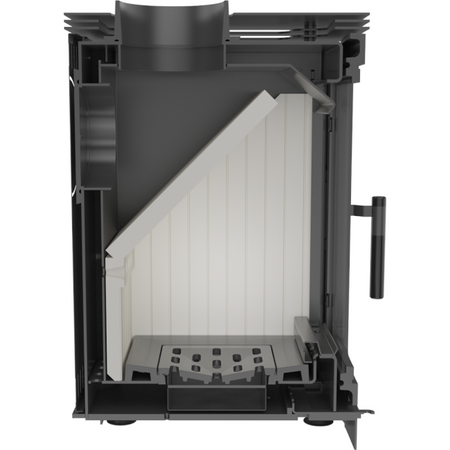 Kratki Kaminöfen Koza K5 S | gerade Scheibe | 7 kW | KOZA/K5/S - Ansicht Querschnitt