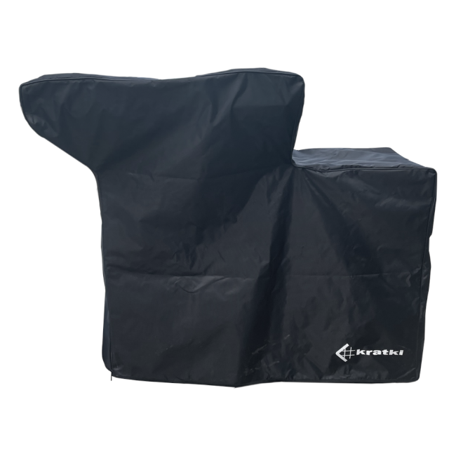 Kratki Schutzhülle Feuerschale Quadrum H | schwarz mit Kratki Logo weiß  ➔ www.klimaworld.com