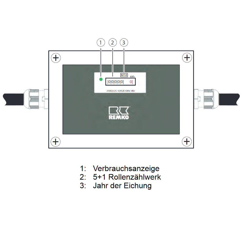REMKO | Wechselstromzähler WSZ-1 | MID-geeicht