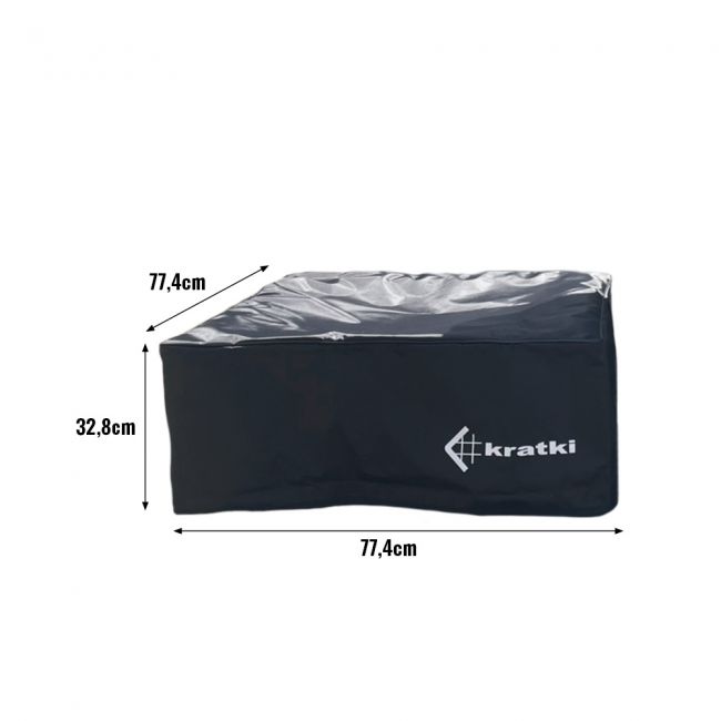 Abmaße - Schutzhülle / Abdeckung - POKROWIEC/QUADRUM/BBQ/LOGO/BIALE
