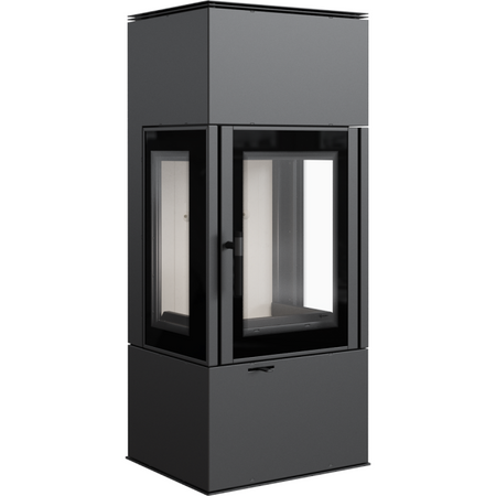 Kratki Kaminofen Thor 8 | Eckkamin - 3-seitig | 8 kW | THOR/VIEW ➔ www.klimaworld.com