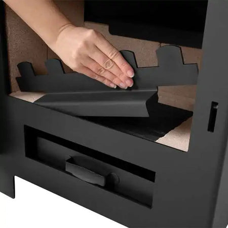 Holzofen Bruno Living serie - Rausfallschutz Scheitholz