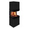 BRUNO® Kaminofen Bruno Drago | Schwarz | 7 kW