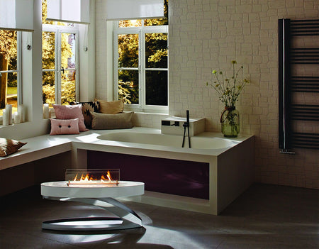 ebios-fire Standkamin Elipse Z - Milieu 1 Mattweiß