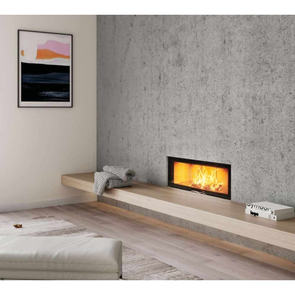 Austroflamm Kamineinsatz | 120x45 S 2.0 | Schwarz, 13 kW | Schiebetür | Klimaworld.com