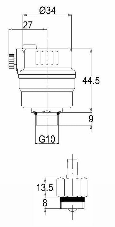 LK Armatur | LK 740 Schwimmentlüfter | Dimension ⅜"