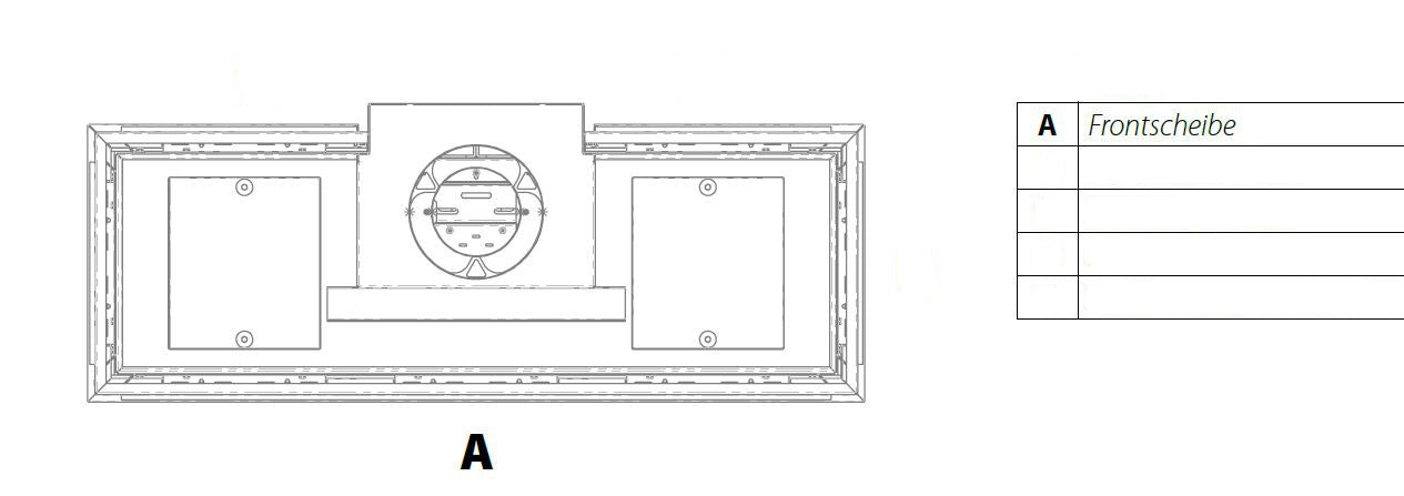 Gaskamin Wanders DANTA 1400 Scheibe