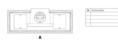 Gaskamin Wanders DANTA 1400 Scheibe