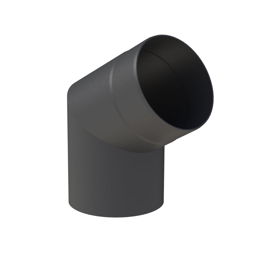 Jeremias Ofenrohr/Winkel 45° ohne Reinigungsöffnung