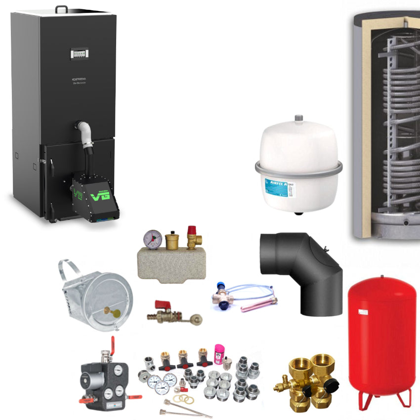 Kostrzewa Pelletkessel | Mini Bio Luxury 21 kW | Komplettset 4