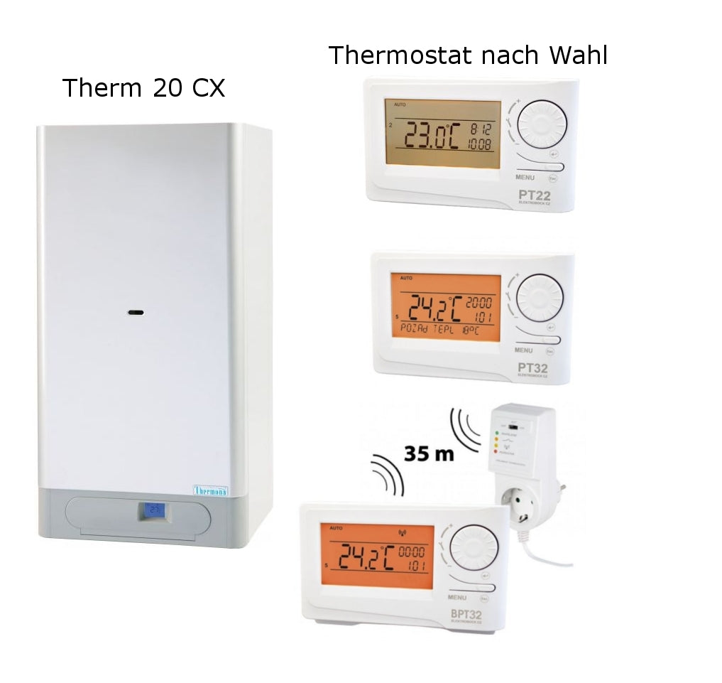 Gas Kombitherme Thermona Therm 20 CX mit einer Leistung von 8 - 20 kW