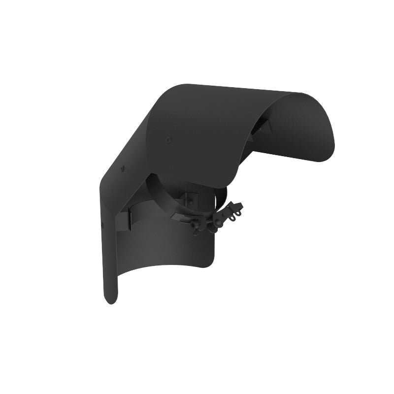 Strahlenschutz Pellet Line Bogen 90° stehend | Ø80mm | schwarz