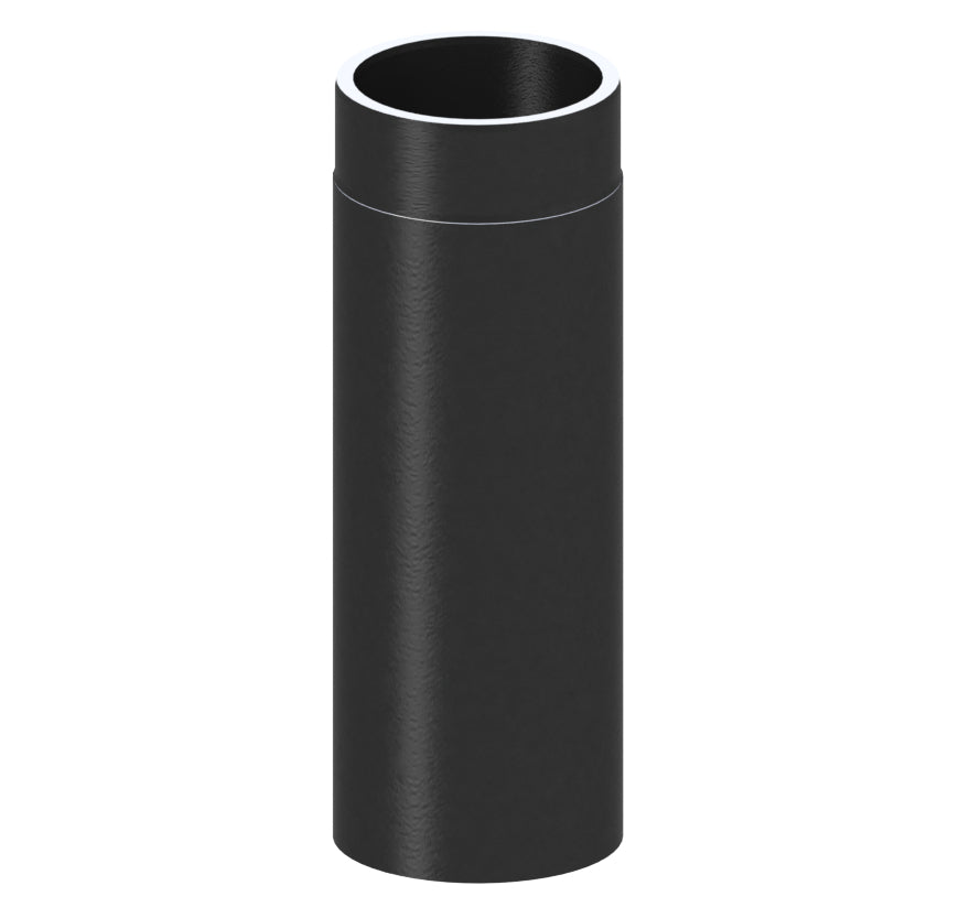 Jeremias Ofenrohr Längenelement 500 mm | schwarz 