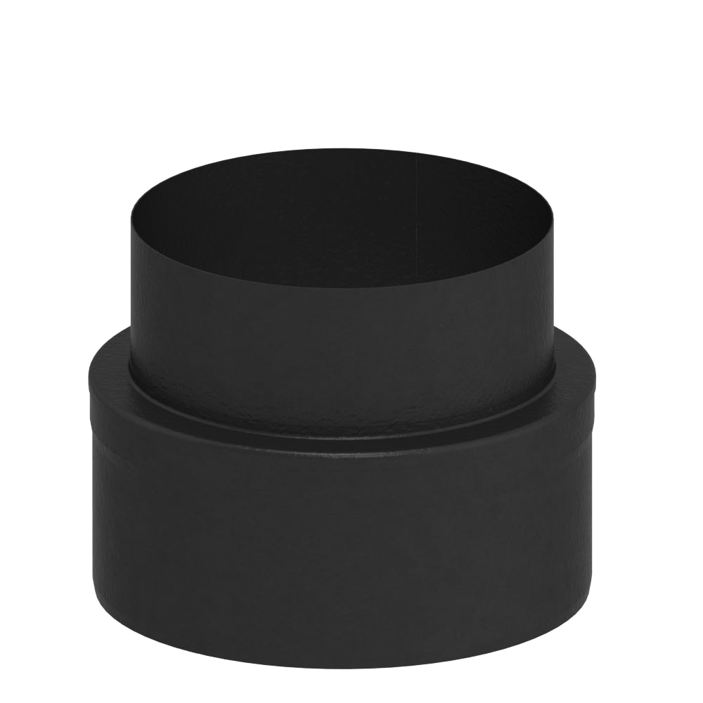 Jeremias Ofenrohr Übergang von Kaminofen auf ISO-LINE | Schwarz 