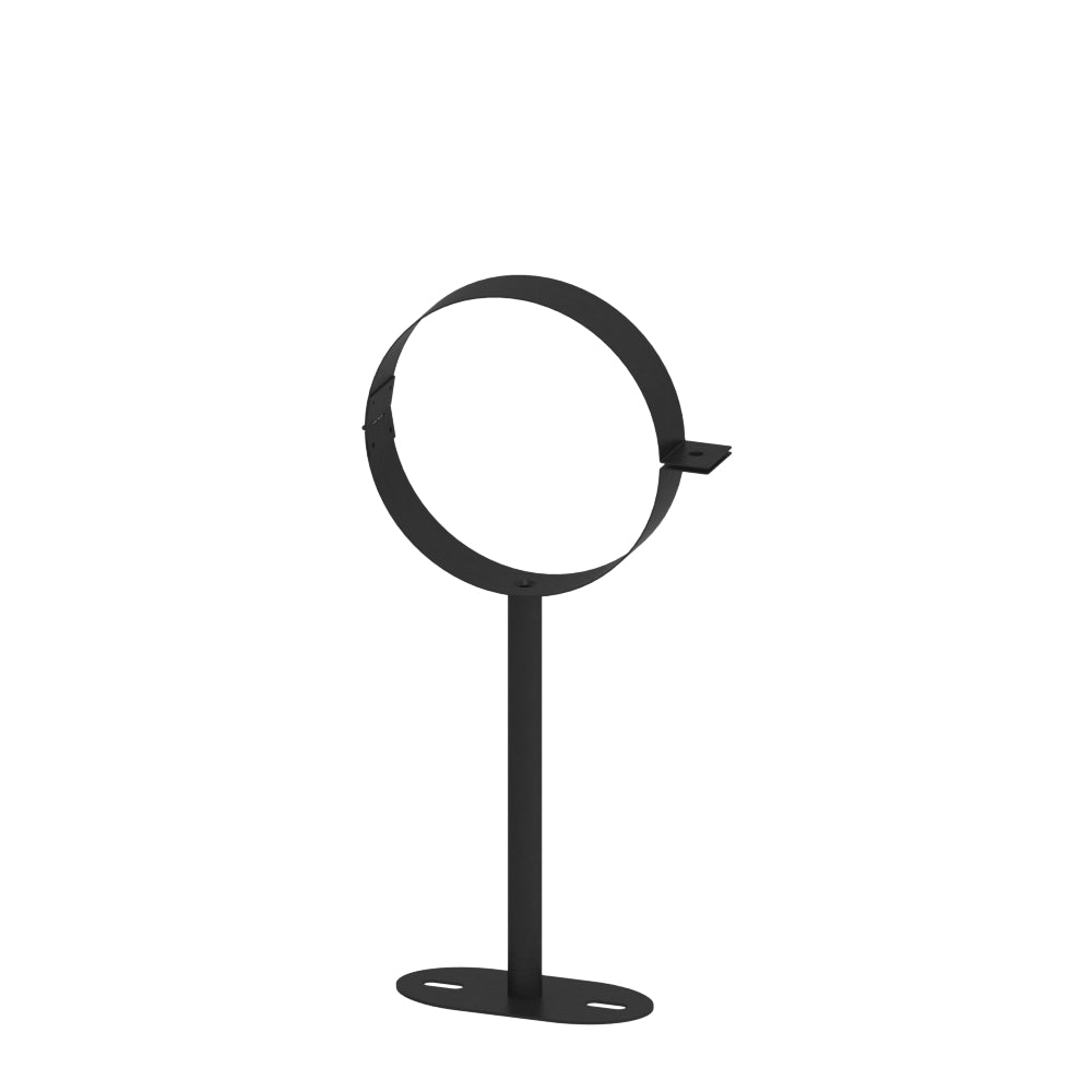 Jeremias Ofenrohr Wandhalter bis 250 mm | Schwarz